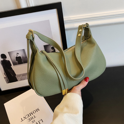 Large-capacity bag for women spring and summer new style simple shoulder crossbody bag niche fashion portable dumpling bag