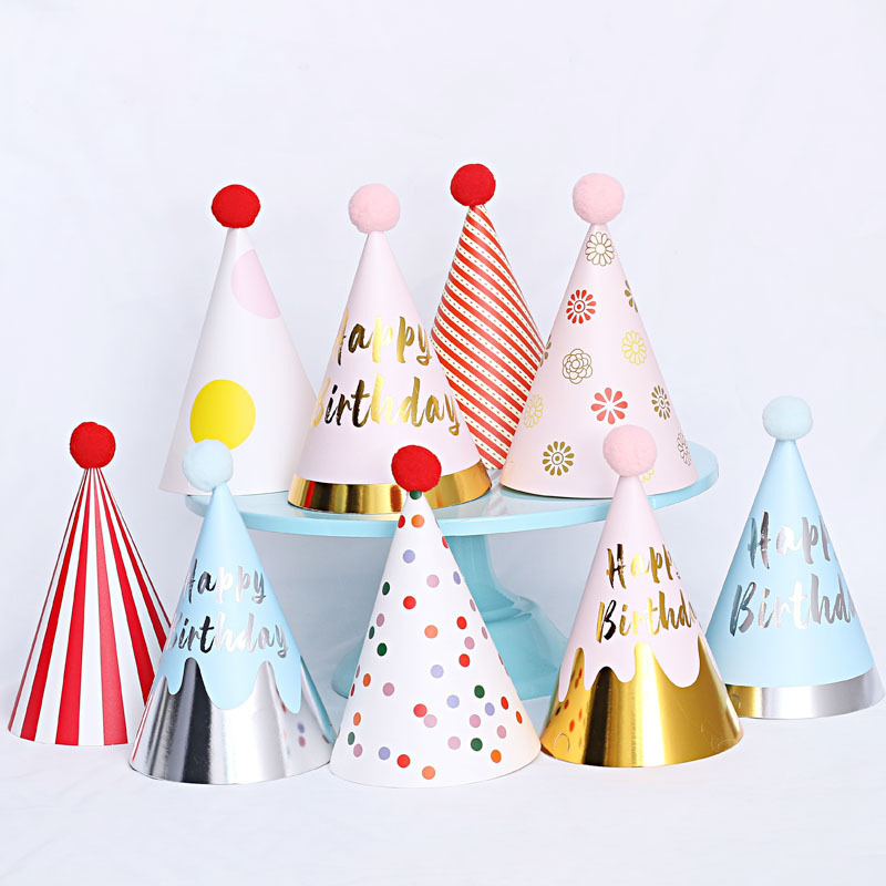 Creative birthday hats Korean style ins style party hats birthday baby children's party hats birthday hats wholesale