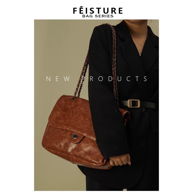 Shoulder bag for women, high-end, large-capacity commuting, small fragrant style rhombus hobo bag, winter new bag, women's bag