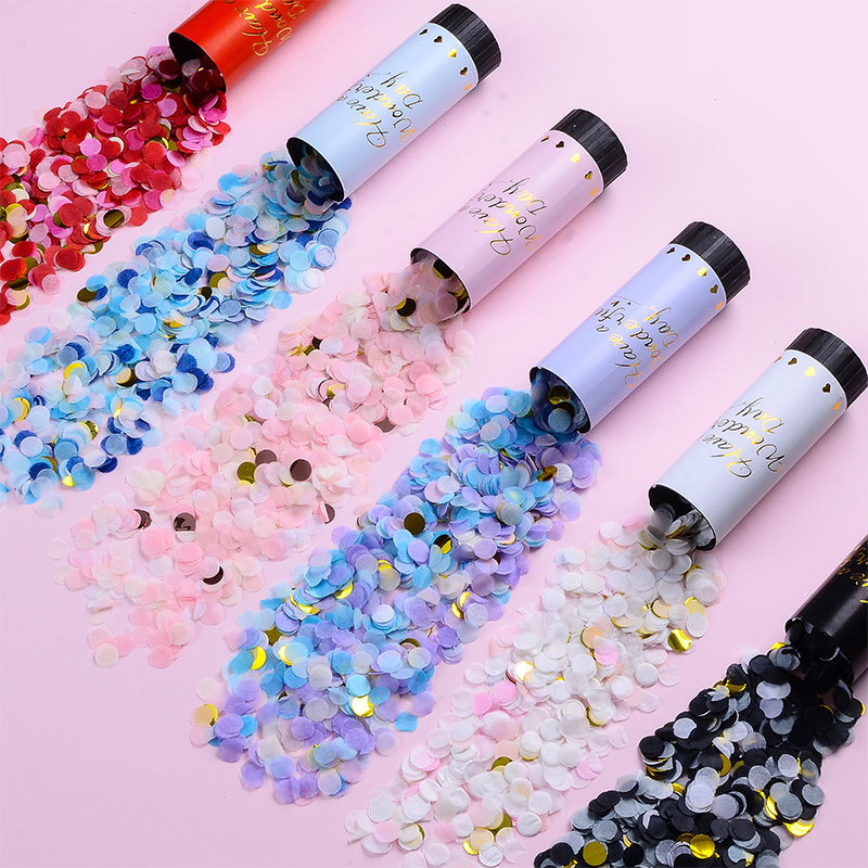 Birthday and wedding mini fireworks, salute spray tube, hand-held cannon pusher, party atmosphere photo props