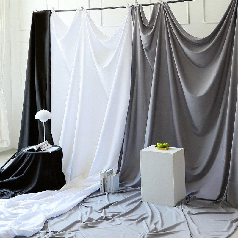 Photo background cloth pure white photography Internet celebrity live broadcast shooting props width 2.5 meters wide cloth, 3 meters wide