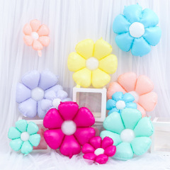 Candy Color Daisy Sunflower Smiley Daisy Balloon Birthday Party Photo Child Baby First Birthday Decoration