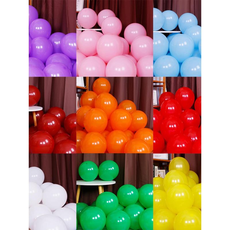 Event red balloon arch layout wedding scene decoration opening party 10-inch thickened round color balloon