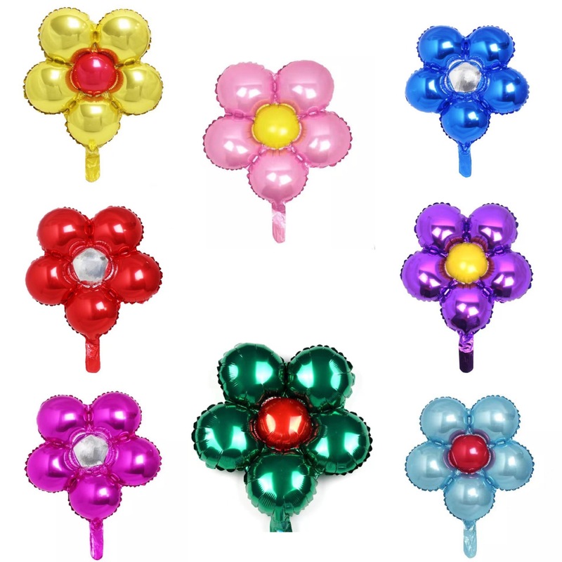 22-inch round five-petal flower aluminum film aluminum foil balloon wedding confession birthday party decoration flower balloon