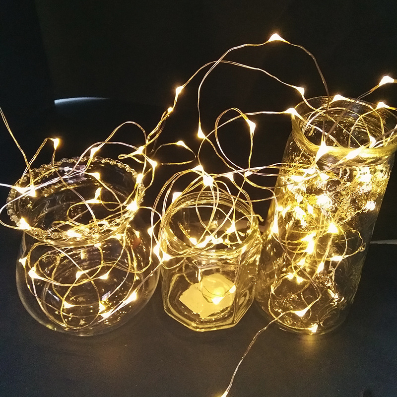 Christmas tree decoration copper wire lights star lights Christmas celebration decoration lights led light string holiday room decoration pendant