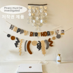 Copyright INS colorful birthday letter set roll one-year party venue layout latte art atmosphere photo props