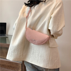 National style new Chinese style semi-circular shoulder dumpling bag 2024 new Ruiying versatile portable shoulder bag crossbody bag