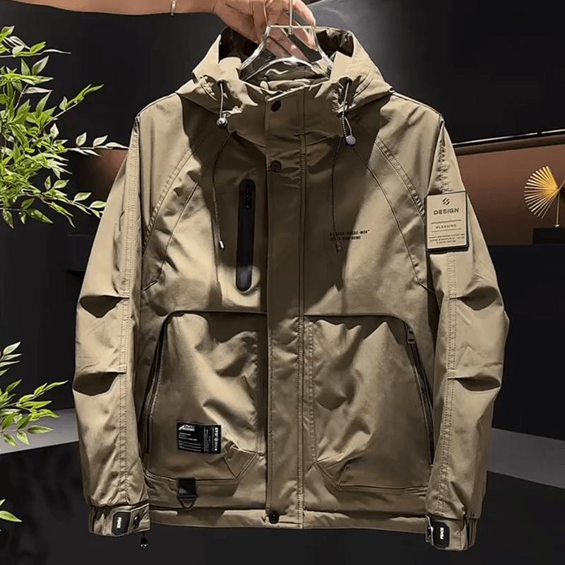 Net Picture Autumn and Winter New Jacket Jacket Hooded Trendy Alphabet Two-Cotton Jacket