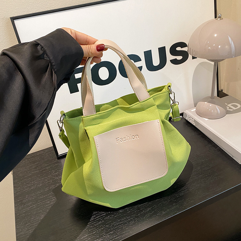 Student class canvas bag for women 2024 new fashion casual personality tote bag simple large capacity cloth bag