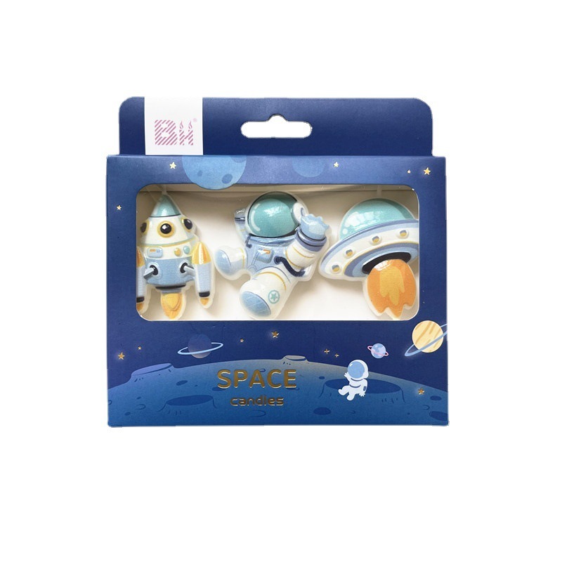 Birthday cake candles astronaut astronaut cute creative children baby baking party decoration wholesale