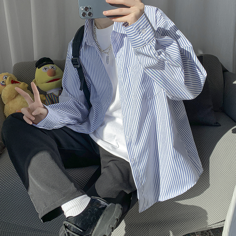 New striped long-sleeved shirt, data has been tested