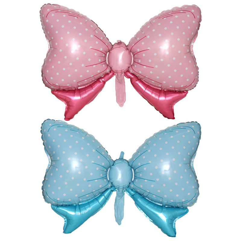 Aluminum film balloon new style candy color bow aluminum foil balloon full moon birthday party wedding decoration balloon