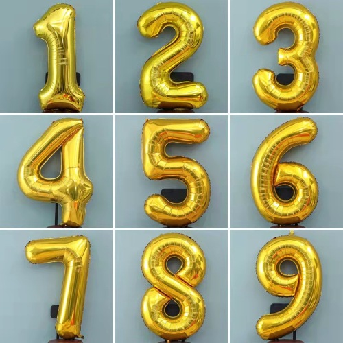 Children's one-year-old adult birthday decoration supplies 32-inch aluminum film letter balloon cartoon creative party decoration