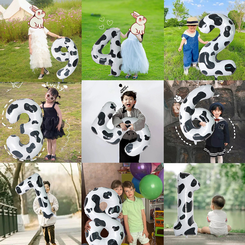 Digital balloon 40-inch digital aluminum film balloon party decoration scene American version 40-inch digital balloon