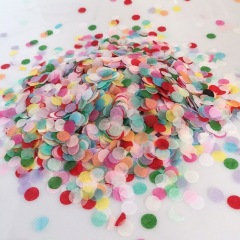 1cm round confetti, birthday, wedding, graduation season party scene, holding and throwing confetti