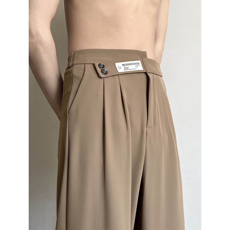 Spring and summer ~ waistband design, quick-drying trousers, ice silk casual pants 1