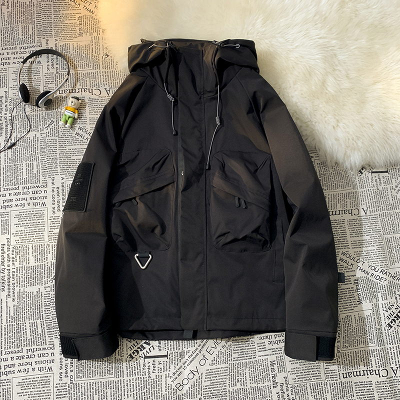 Waterproof jackets for men and women, loose and versatile, ins handsome and trendy jackets