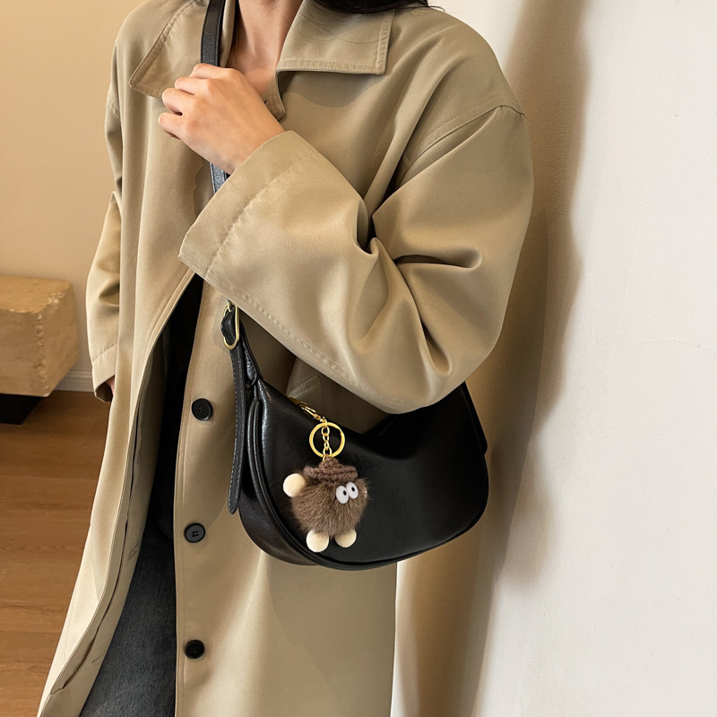 High-end Maillard bag for women 2024 new trendy fashion popular shoulder bag spring popular cross-body dumpling bag