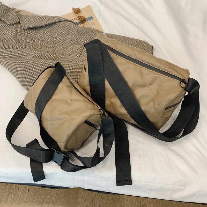 Autumn and winter new fashion embroidery cylindrical shoulder bag Japanese and Korean casual shoulder crossbody bag wholesale