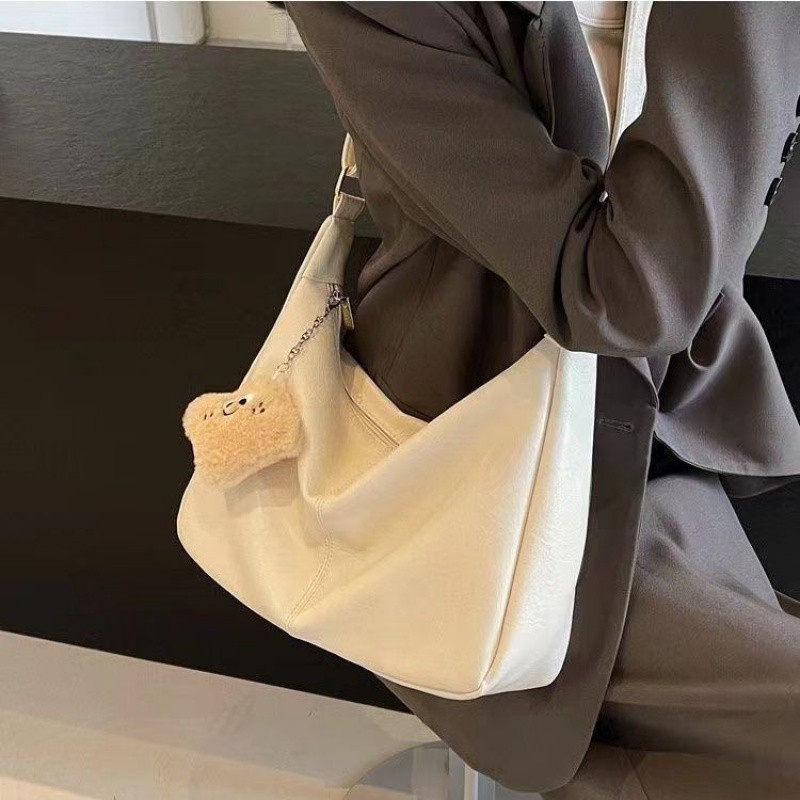 Bags for Women 2024 New Soft Leather Casual Large Capacity Commuting Bag Design Retro Versatile Shoulder Crossbody Bag