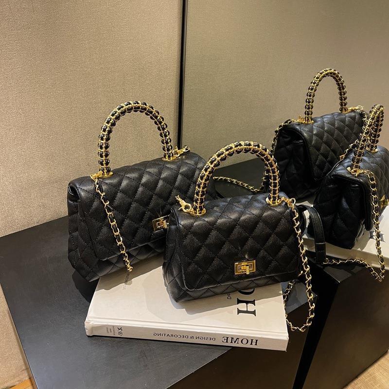 Diamond embroidery small bag for women 2024 new popular versatile crossbody bag fashionable handheld small square bag