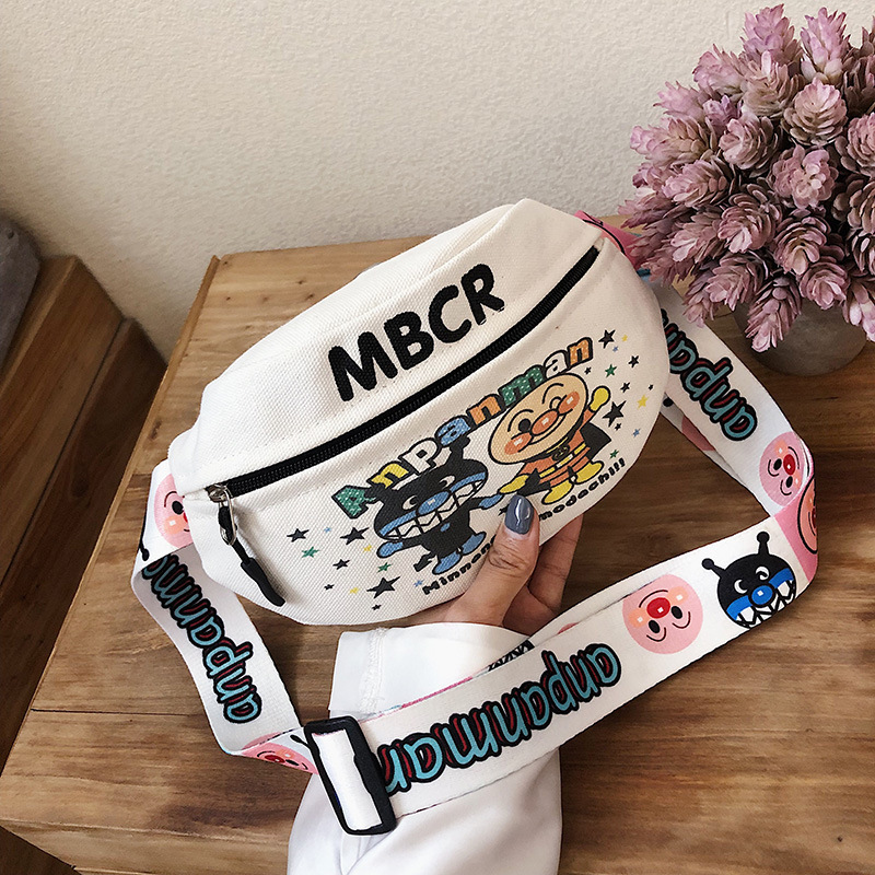 ins chest bag women's 2019 new Korean style student style girl broadband shoulder messenger bag fashion canvas waist bag