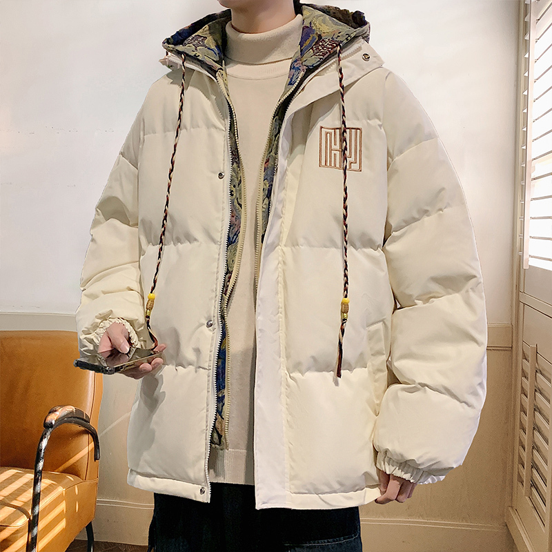 Winter new Chinese style fake two piece thickened jacket men's new American style cotton coat