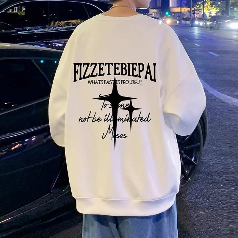 Autumn and winter round neck sweatshirts, bottoming shirts, loose trendy brand design hooded jackets for couples