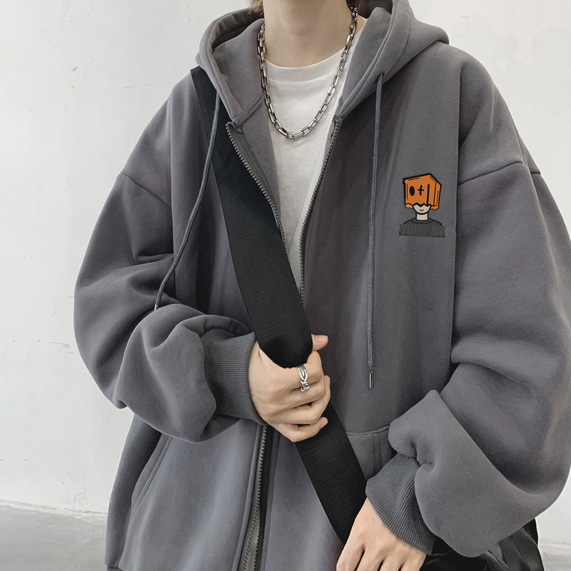 2024 new cardigan hooded sweatshirt