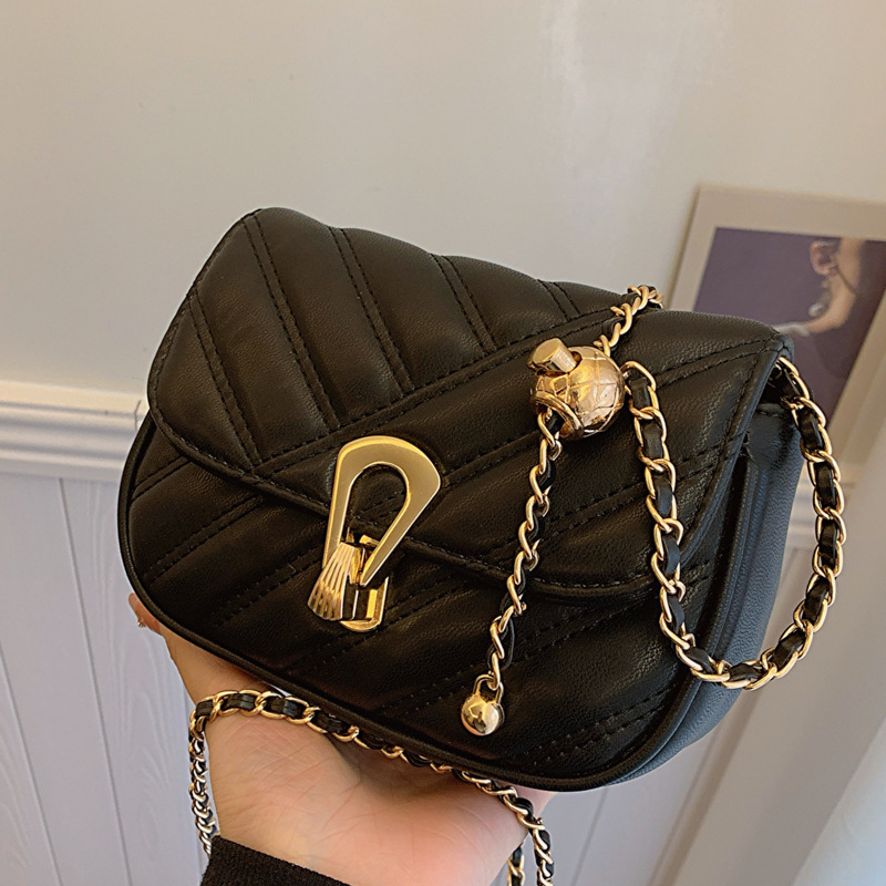 This year's popular small bags 2024 early spring new chain women's bag small square bag cross-border simple crossbody bag