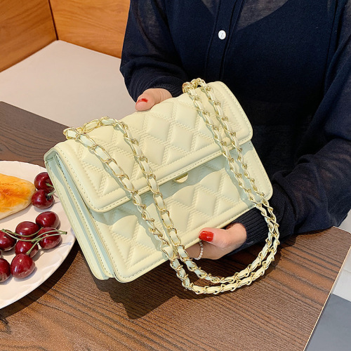 Niche design bag for women, autumn new fashion, versatile rhombus chain crossbody bag, single shoulder small square bag