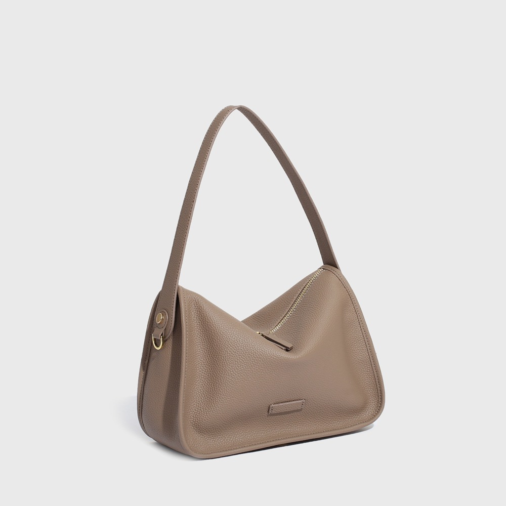 Genuine leather women's bag, high-end crossbody bag, women's first-layer cowhide togo pattern armpit bag, niche versatile shoulder bag 7706