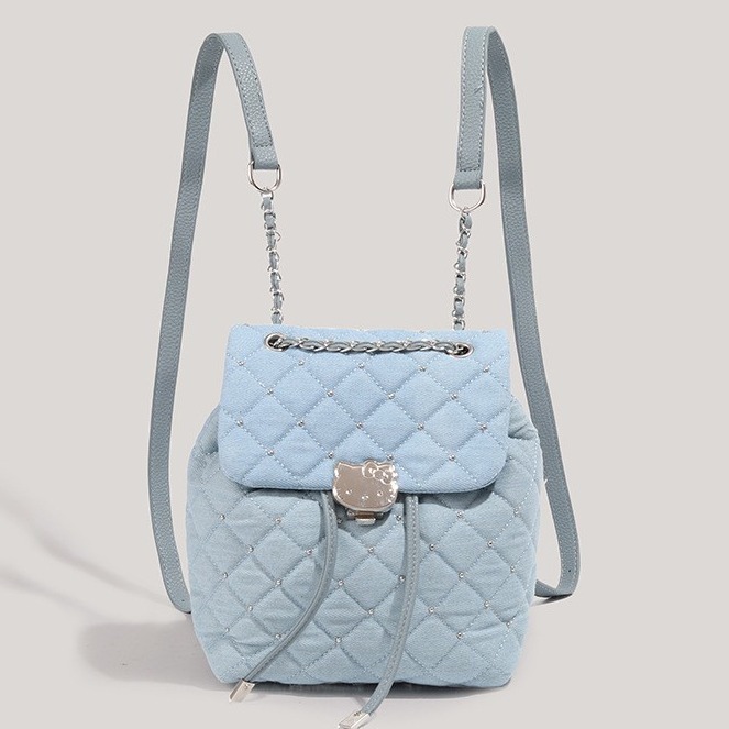 CHARHP&KEJNT authentic niche design rhombus backpack new chain backpack single shoulder bag trendy