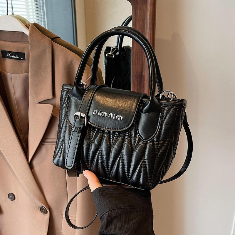 Women's bag 2024 new solid color temperament bubble temperament small fragrance style high-end embroidery handbag single shoulder crossbody bag