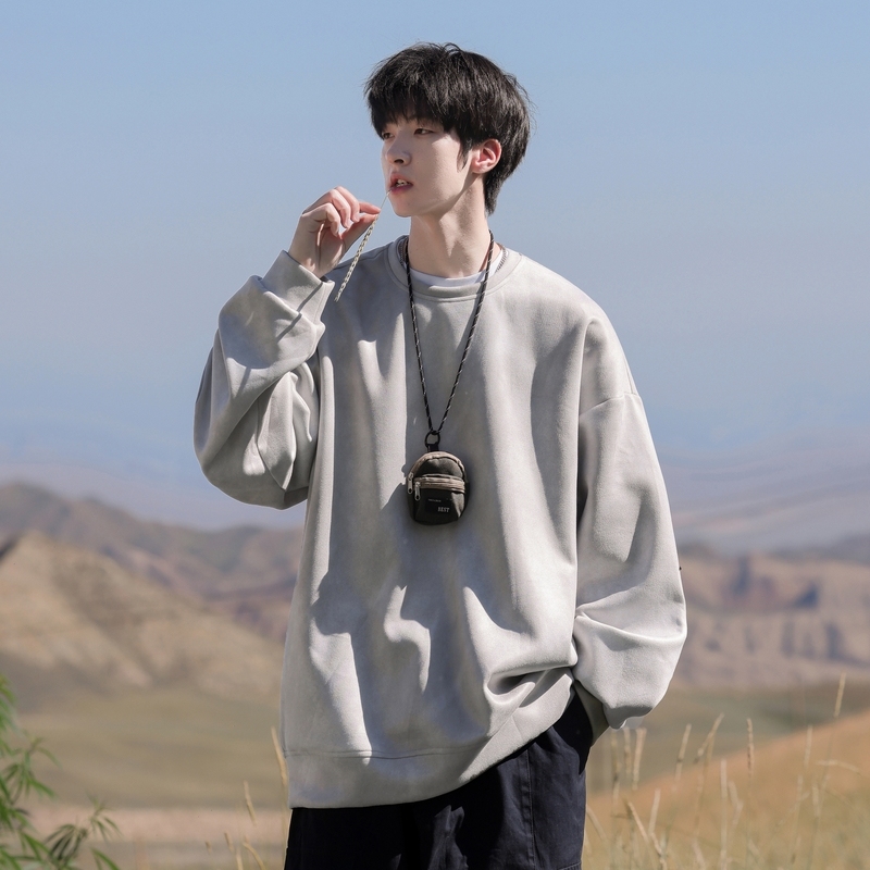 Tie-dye sweatshirt men's autumn Japanese retro cityboy heavy fashion brand loose casual jacket