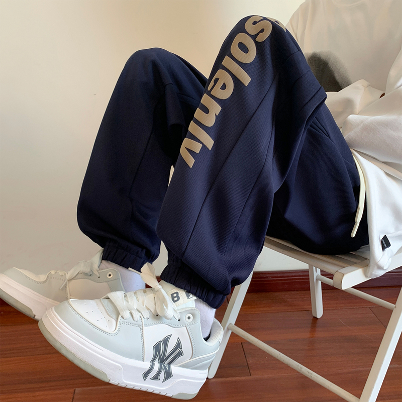 Men's spring and autumn loose-fitting student sports and casual trousers and sweatpants