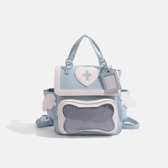 Japanese crossbody bag for women 2024 new JK uniform girl pain bag cute puppy backpack commuter backpack