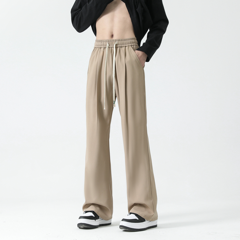 Bingsi's new drapey flared trousers casual pants men's and women's wide-leg straight pants