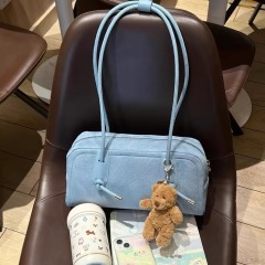 Korean style high-end Boston bag for women spring and summer large-capacity casual handbag commuting versatile shoulder baguette bag