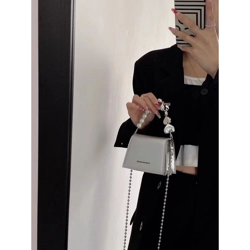 High-end hot girl handbag niche chain bag crossbody small bag women 2024 new mini shoulder lipstick bag