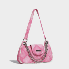 High-end texture niche bag women's new trendy and versatile ins crossbody bag Internet celebrity single shoulder armpit small square bag