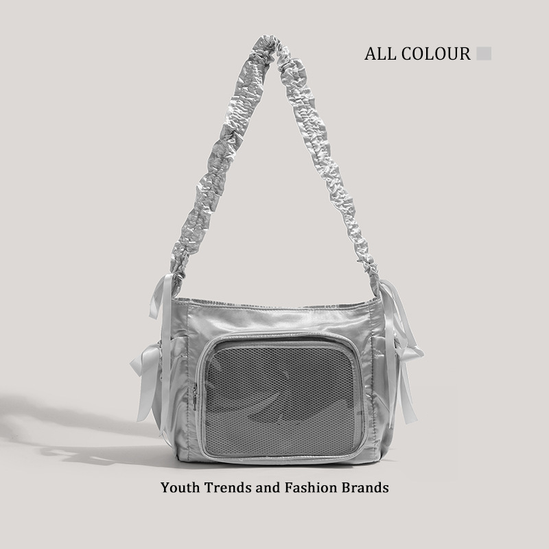 CHARHP&KEJNT official authentic 2024 new two-dimensional large-capacity shoulder bag women's transparent bar bag
