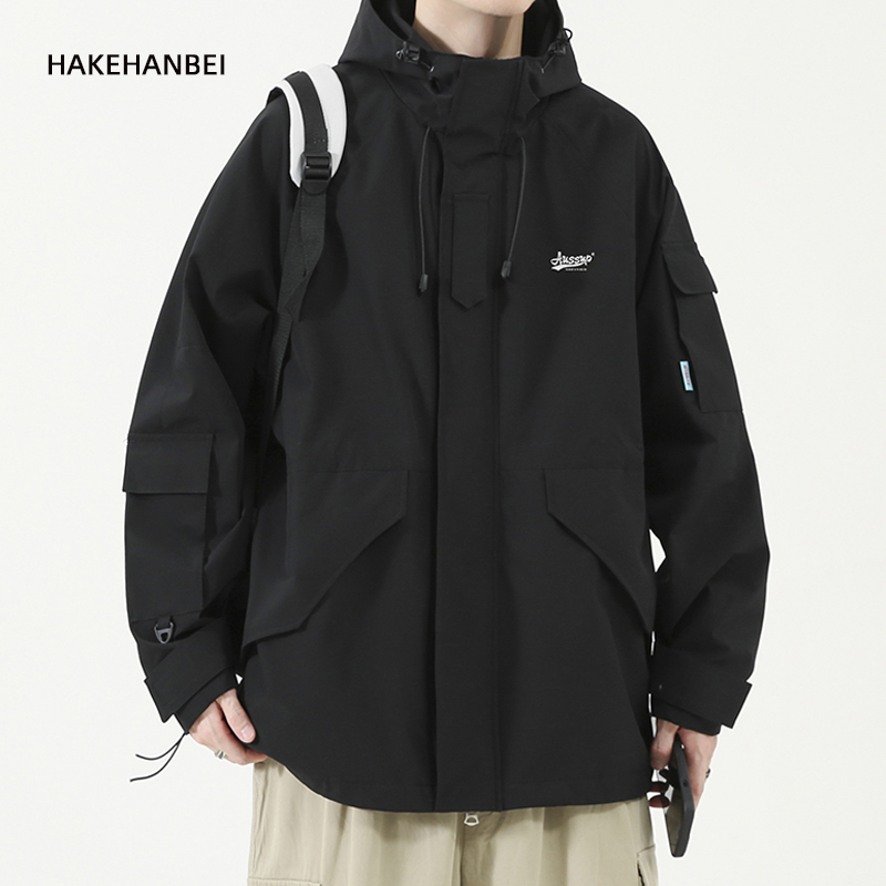 American style men's spring and autumn functional waterproof jacket