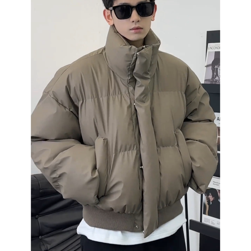 [Internet Photo] Three-proof cotton-padded jacket for men, casual, loose and versatile, thickened and warm cotton-padded jacket