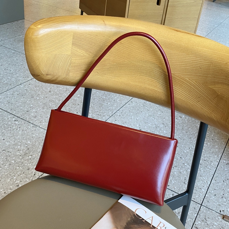 Niche retro tree ointment oil wax armpit bag women's high-end texture baguette wedding bag simple one-shoulder crossbody bag
