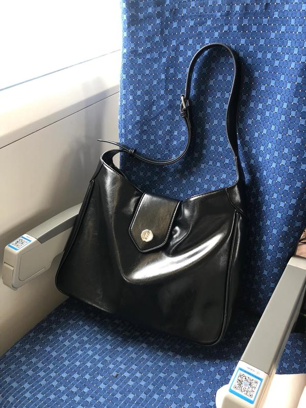 Leather commuter new 100-bag large-capacity shoulder bag shoulder wax with oil Korean cross-body bag niche capacity bag retro