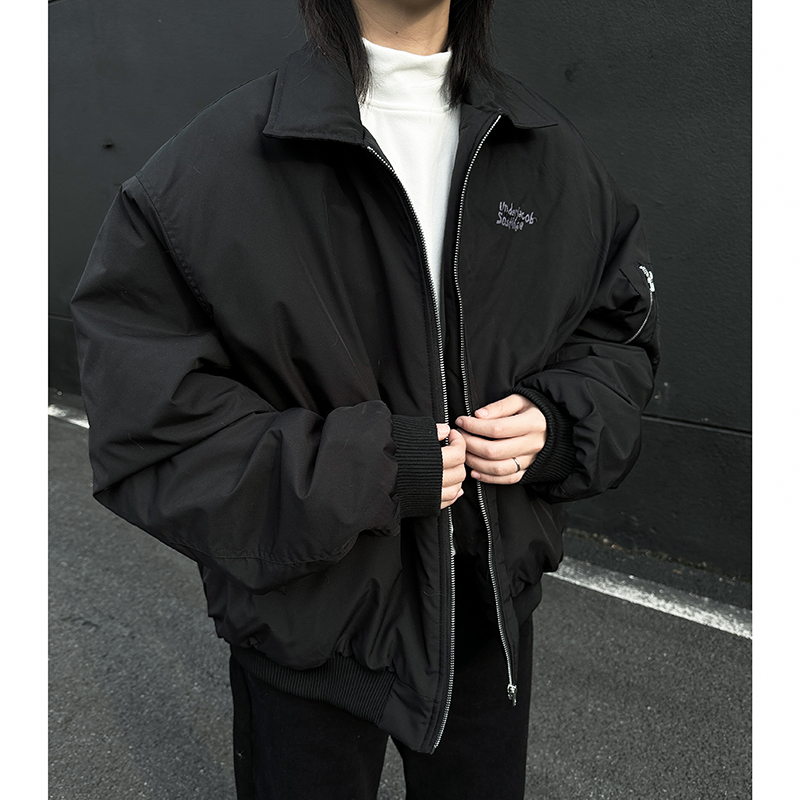 American style thin stand-up collar men's winter new cold-proof cotton-padded jacket street fashion brand handsome short style