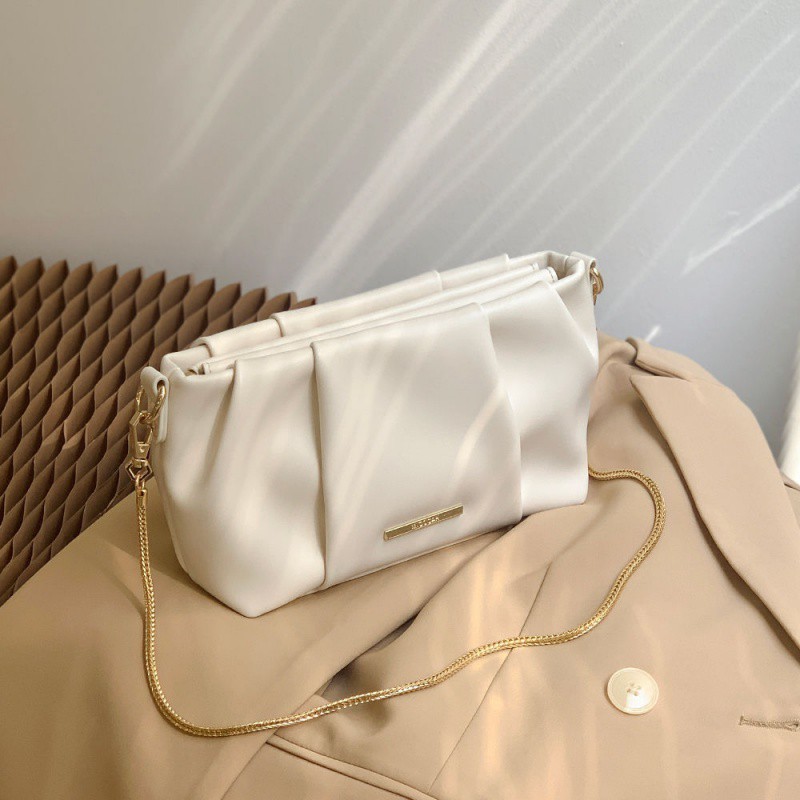Bags for women 2024 new niche design chain dumpling bag single shoulder crossbody bag design texture niche retro bag