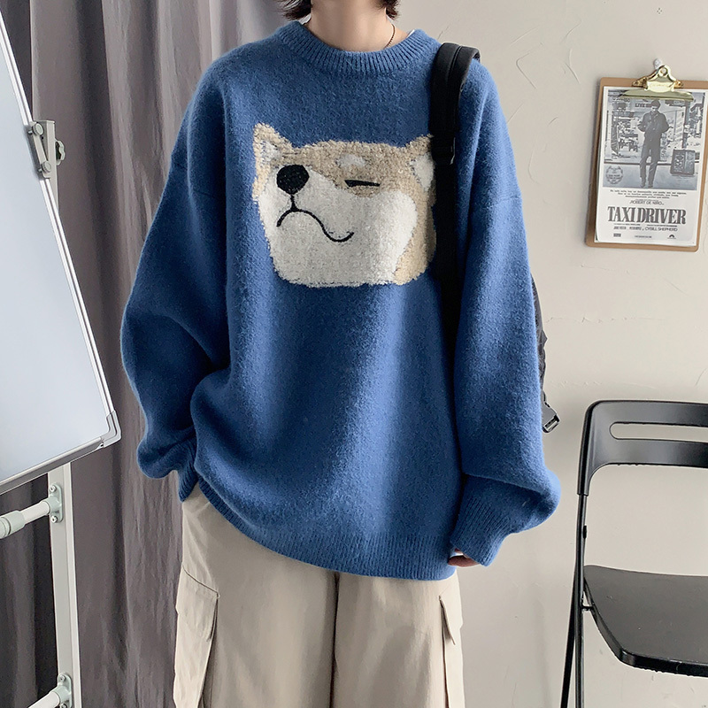Autumn and winter men's and women's sweaters, versatile couples' unisex knitted sweaters, bottoming shirts