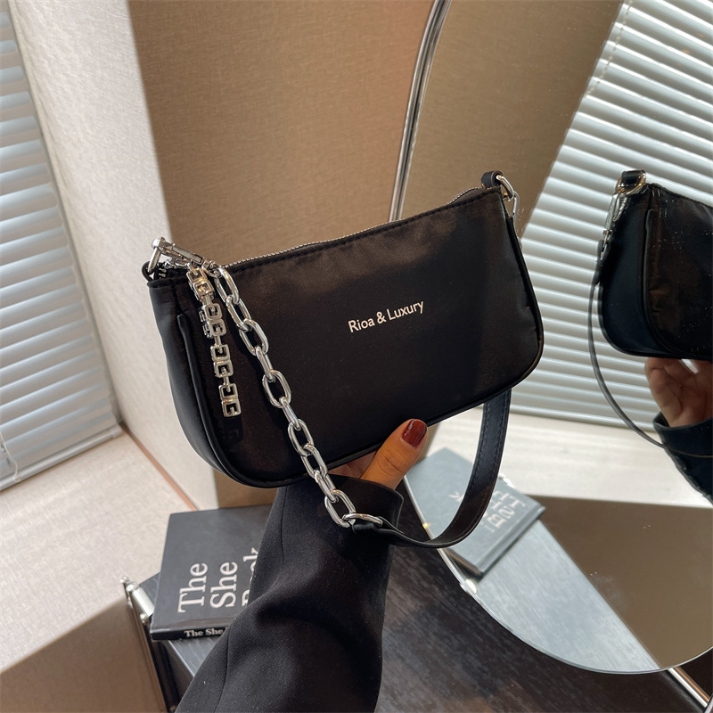 Small bag women's new trendy fashion chain armpit bag handbag simple small square bag crossbody trendy bag